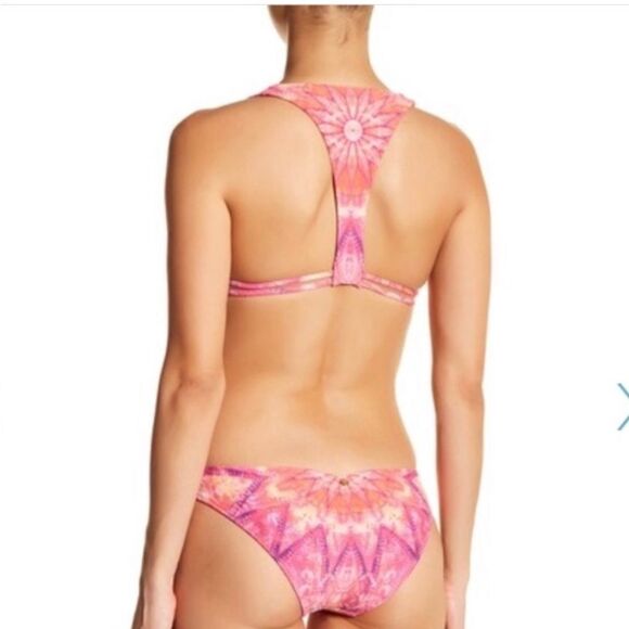 Ale by Alessandra Strappy Sexy Monokini Island Fire Pink Tie Dye XS Revolve - Picture 2 of 11
